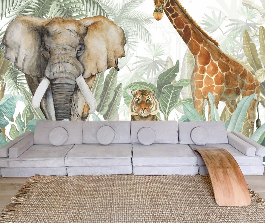 Sillón De Juegos Doble Modular Blokid Para Niños Gris-1