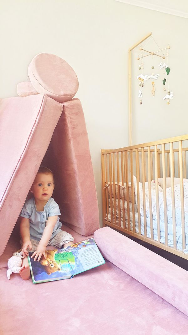 Sillón De Juegos Modular Blokid Para Niños Rosa Palo-6