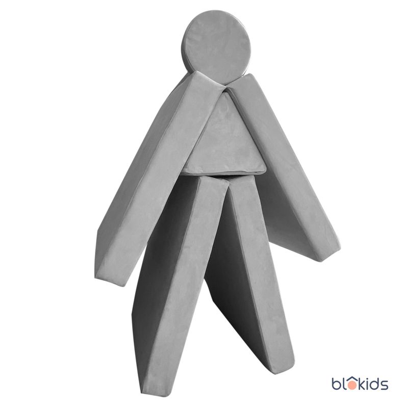 Sillón De Juegos Modular Blokid Para Niños Gris-5