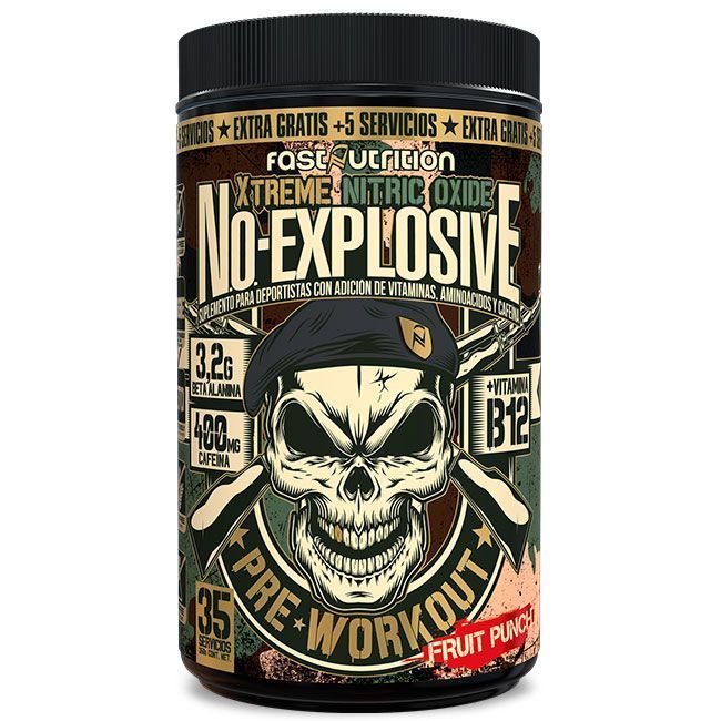 Pre Workout N.O. Explosive 350g - Fruit Punch-0