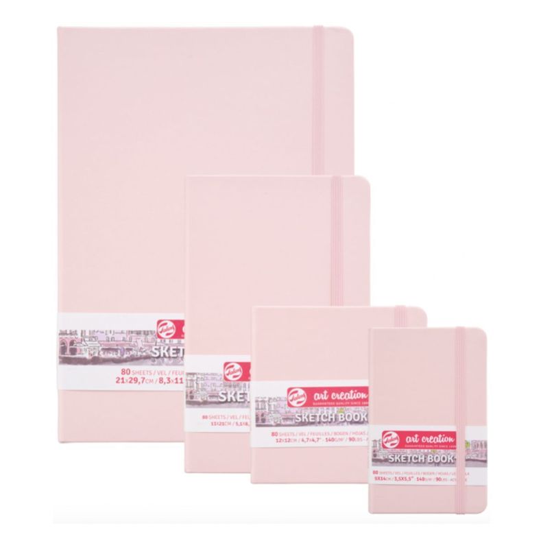 Libreta Art Creation Rosa Pastel 13x21cm 140gr 80hjas.-5