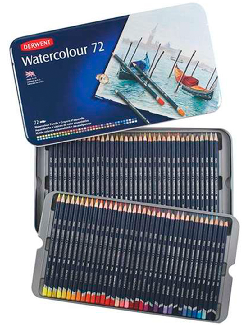 Lápices De Colores Acuarelables Derwent Set 72-0