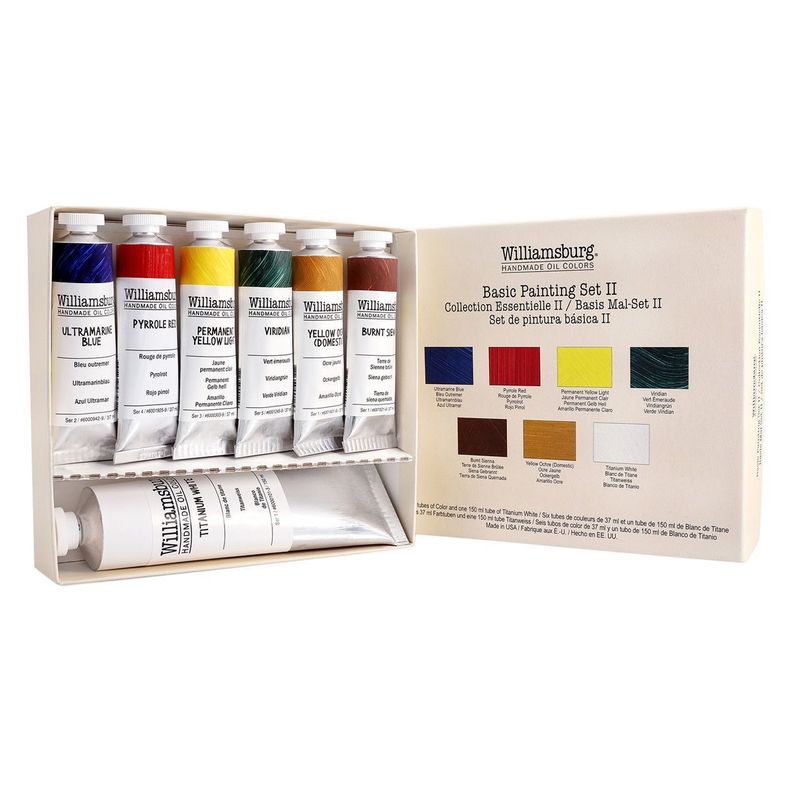 Óleo Williamsburg Set Pintura Básico II 6 Tubos x 37ml-1