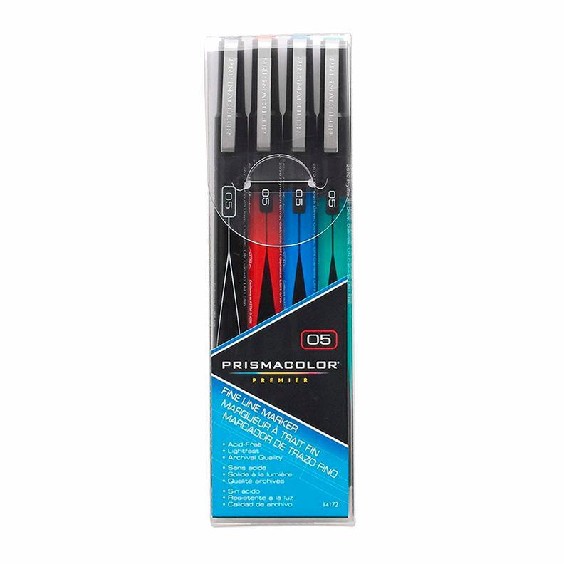 Tiralíneas Prismacolor Premier 0.5 Set 4 Colores-0