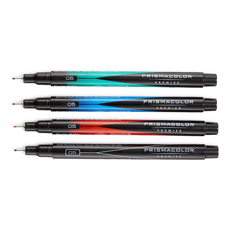 Set 4 Tiralineas Prismacolor Premier 0.5mm Negro