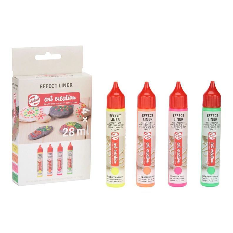 Pack 4 Delineador de Relieve Art Creation Neón 28ml-3