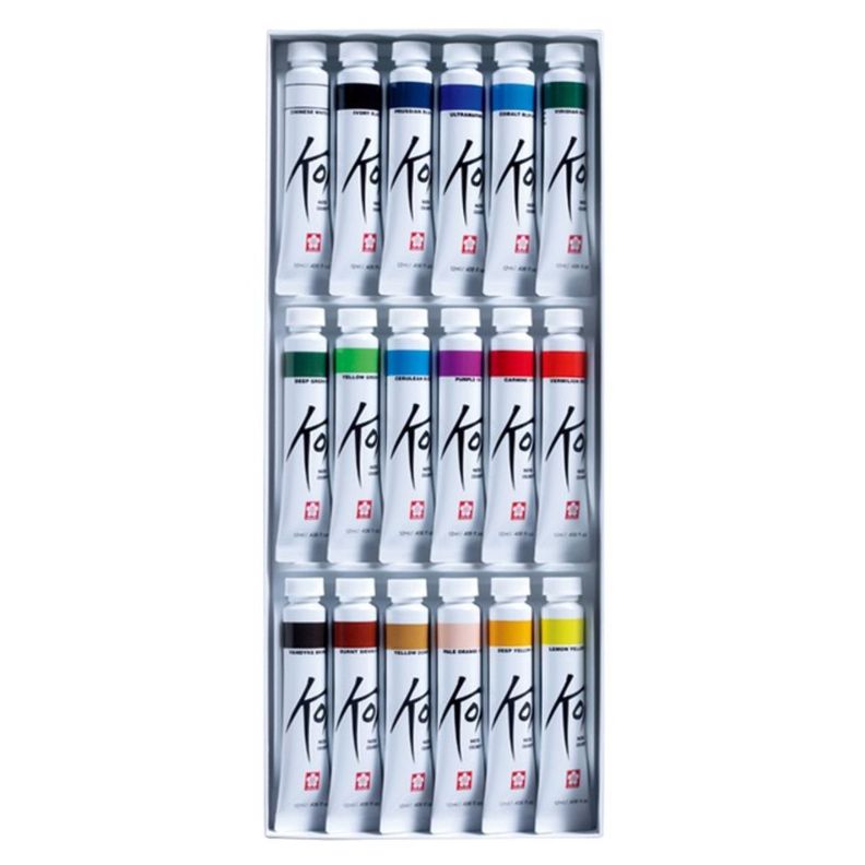 Set de Acuarelas Koi 18 Tubos 12ml Colores-2