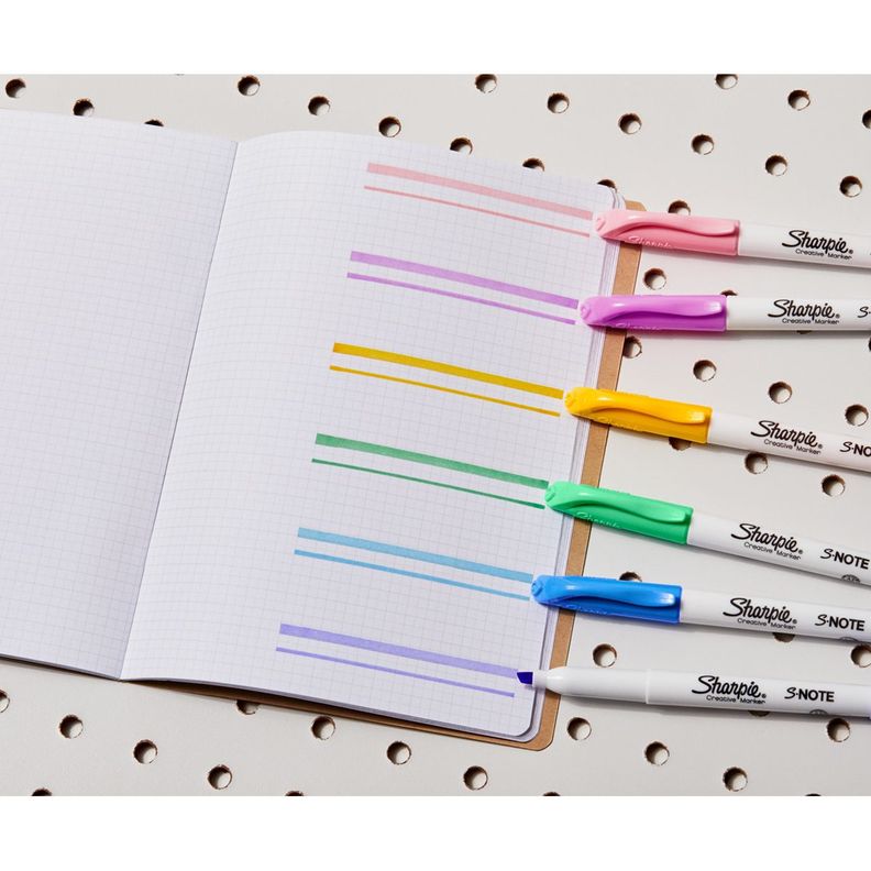 Destacadores Sharpie Note Set 24 Tonos Pasteles-3