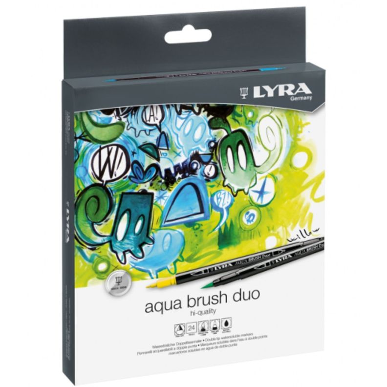 Marcadores Lyra Aqua Brush Duo Set 24 Colores-3
