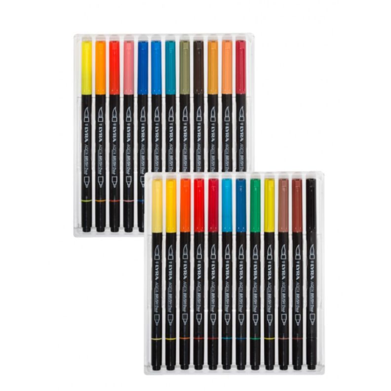 Marcadores Lyra Aqua Brush Duo Set 24 Colores-4