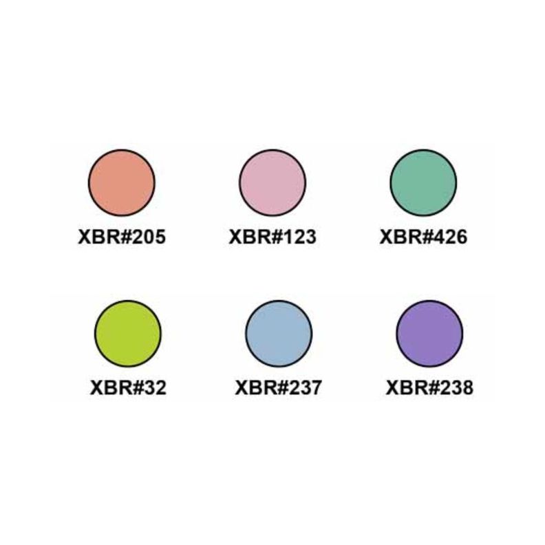 Set 6 Marcadores Acuarelables Koi Lettering Colores Pastel-1