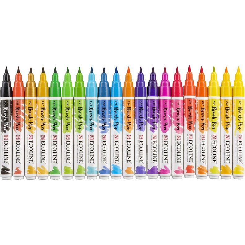 Marcadores Acuarela Ecoline Set 20 Colores-0