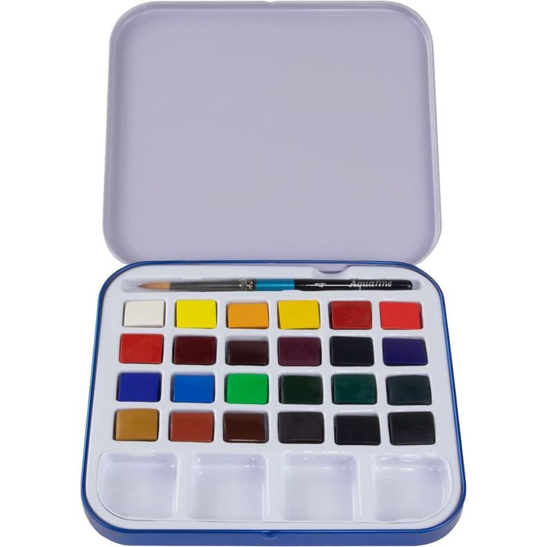 Set 24 Acuarela en Pastillas Daler Rowney Aquafine Travel-2
