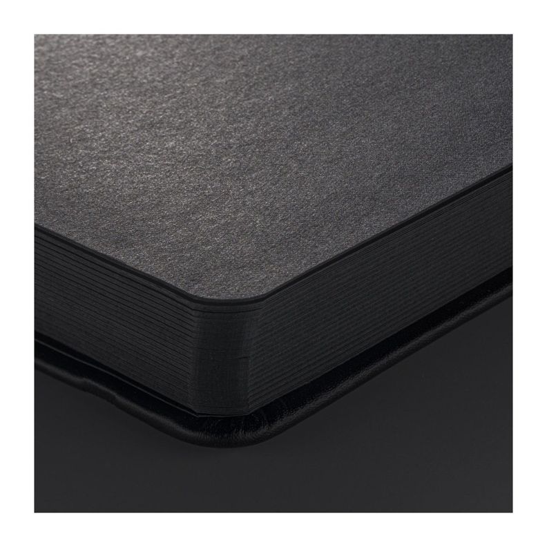 Libreta Sakura 21x13cm 140gr 80 Hojas Negras-2