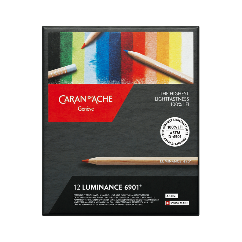 Lápices Luminance 6901 Caran D Ache Set 12 Colores-0