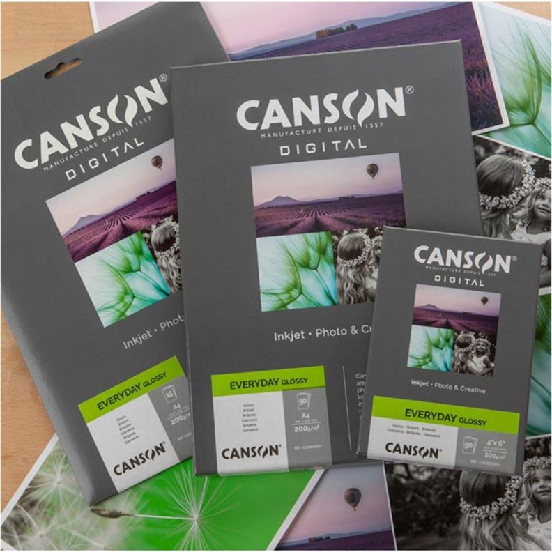 Papel Fotográfico Canson Digital Brillante 200gr A4 50 Hojas-2