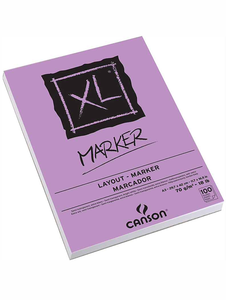 Block Marcadores Canson XL Lila 70gr A3-1