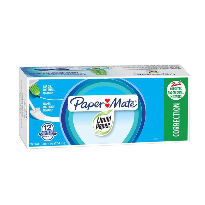 Botella Liquid Paper 2 En 1 Caja x12-0