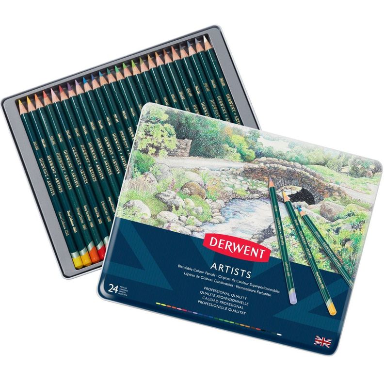 Lápices De Colores Artists Derwent Set 24-0