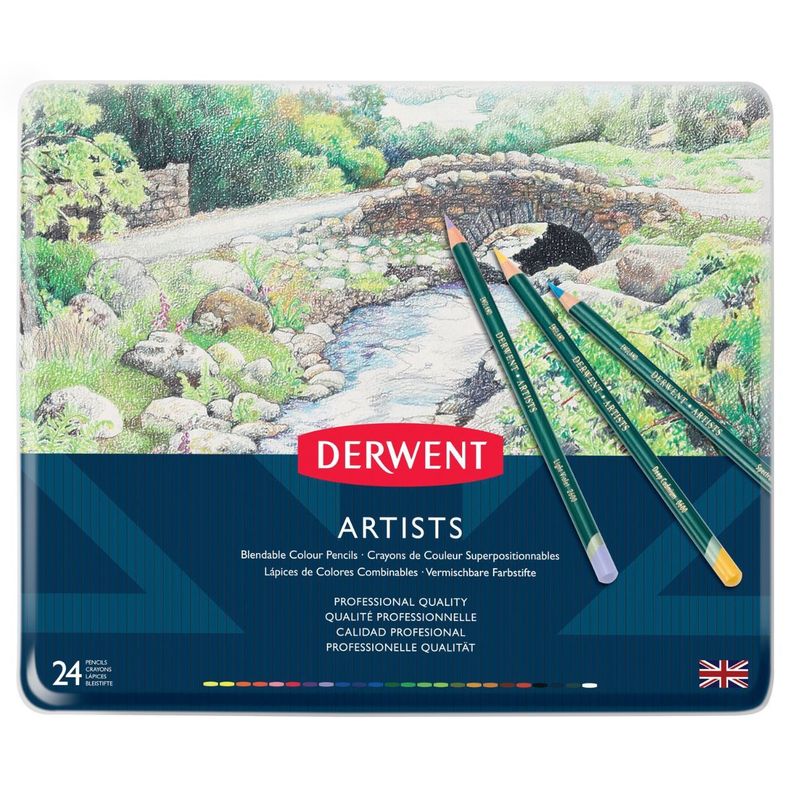 Lápices De Colores Artists Derwent Set 24-1