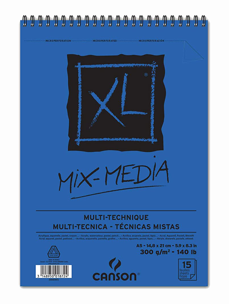 Croquera Técnica Mixta Canson XL 300gr A5-0