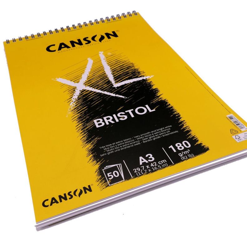 Croquera Dibujo Canson XL Bristol 180gr A3 (29 x 42 cm) 50h-2
