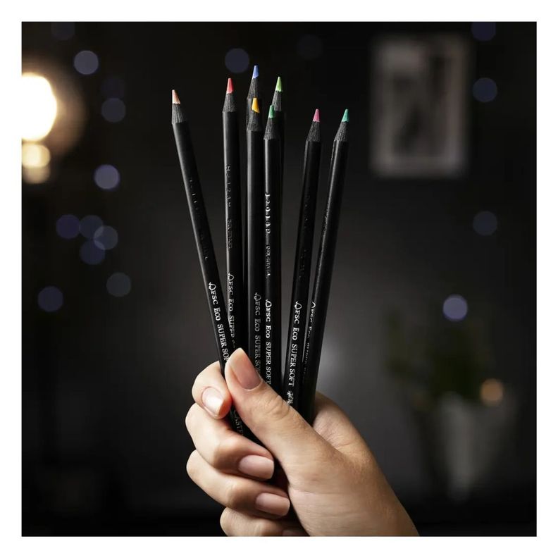 Set 100 Lápices Colores Faber Castell Ecolápices Supersoft-6