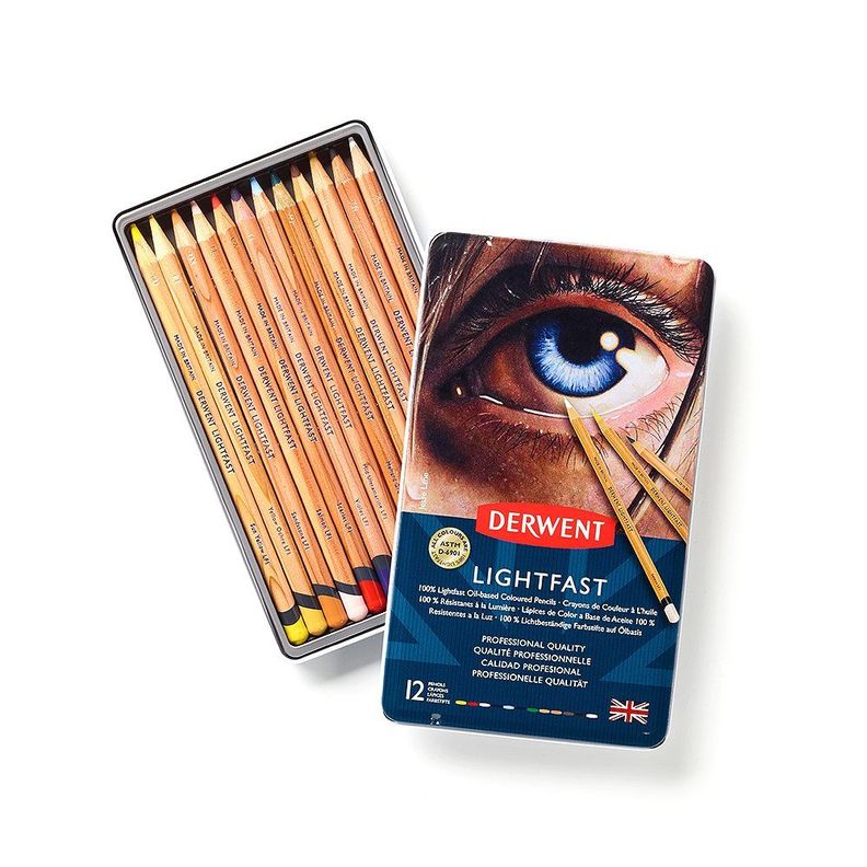 Lápices De Colores Lightfast Derwent Set 12-0