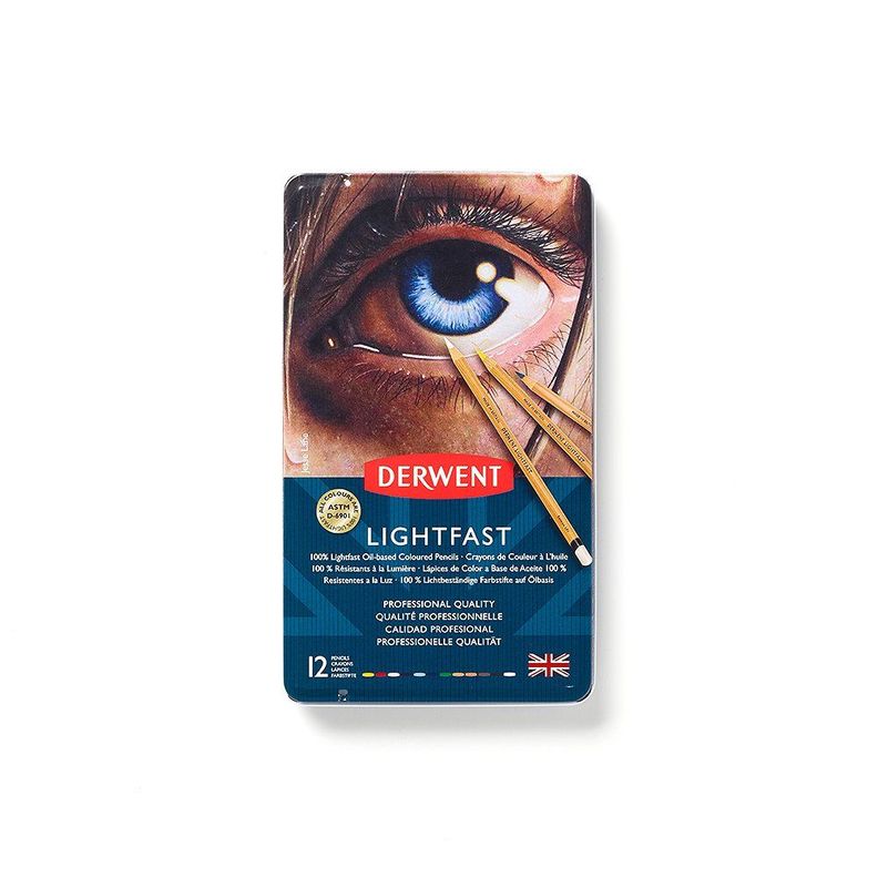Lápices De Colores Lightfast Derwent Set 12-1