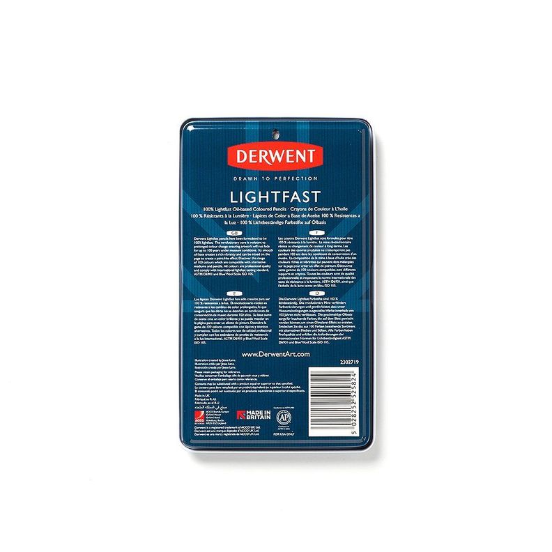 Lápices De Colores Lightfast Derwent Set 12-2