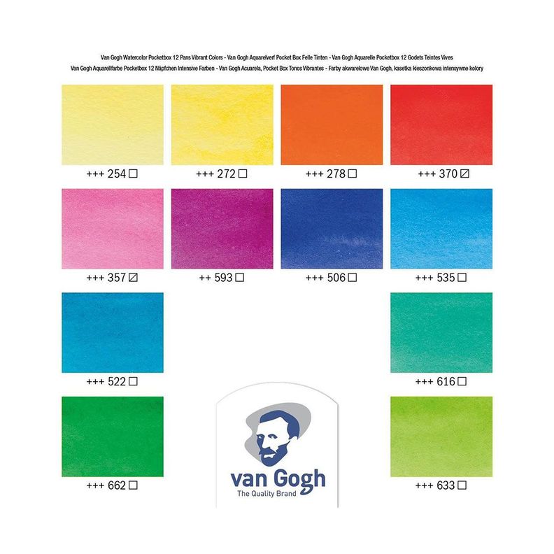 Acuarela en Pastillas Van Gogh Set 12 Vibrantes-4