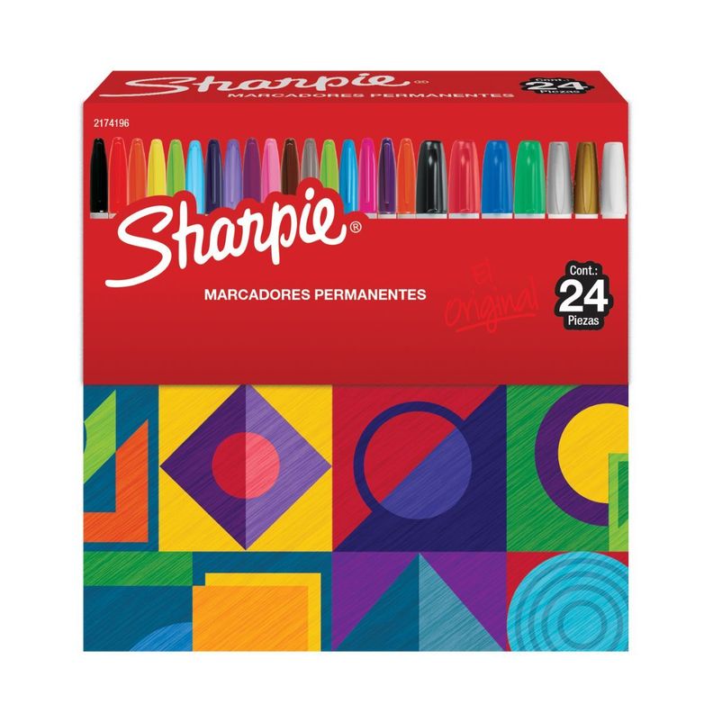 Marcadores Sharpie Puntas Surtidas Set 24 Colores-0