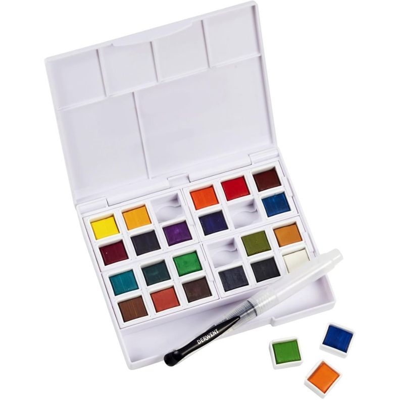 Set 24 Colores Acuarela en Pastillas Derwent-5