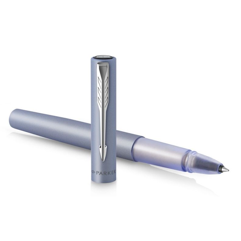 Boligrafo Roller Parker Vector XL Azul Plateado-0