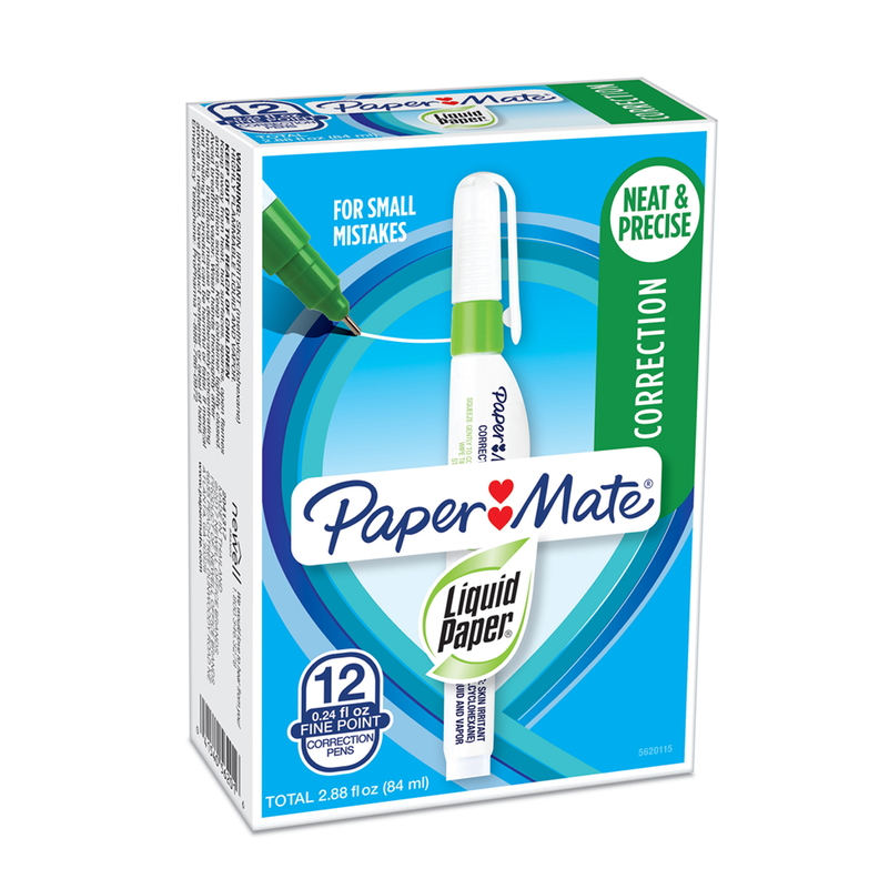 Lápiz Corrector Liquid Paper 7ml Set x12-0