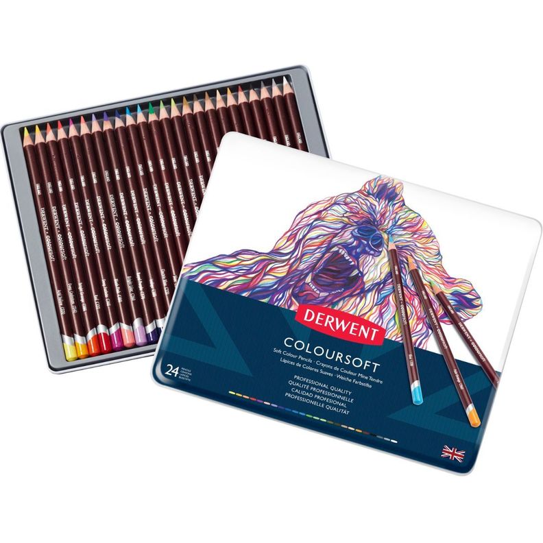 Lápices De Colores Coloursoft Derwent Set 24-0