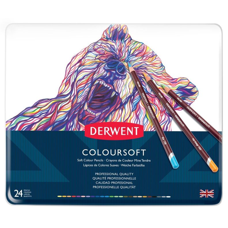 Lápices De Colores Coloursoft Derwent Set 24-1