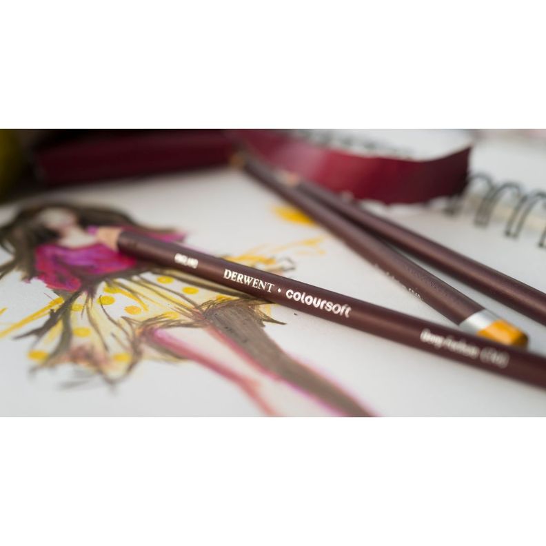 Lápices De Colores Coloursoft Derwent Set 24-3