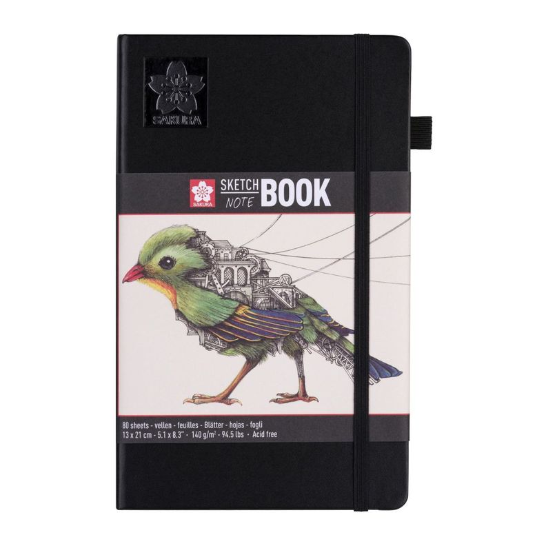 Libreta Sakura 21x13cm 140gr 80 Hojas Blanco Crema-0