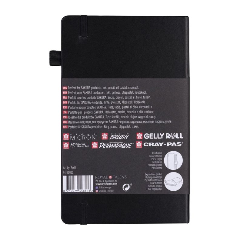 Libreta Sakura 21x13cm 140gr 80 Hojas Blanco Crema-1