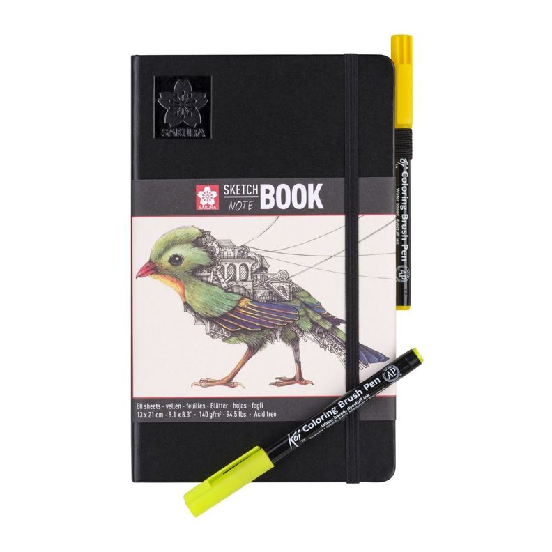 Libreta Sakura 21x13cm 140gr 80 Hojas Blanco Crema-3