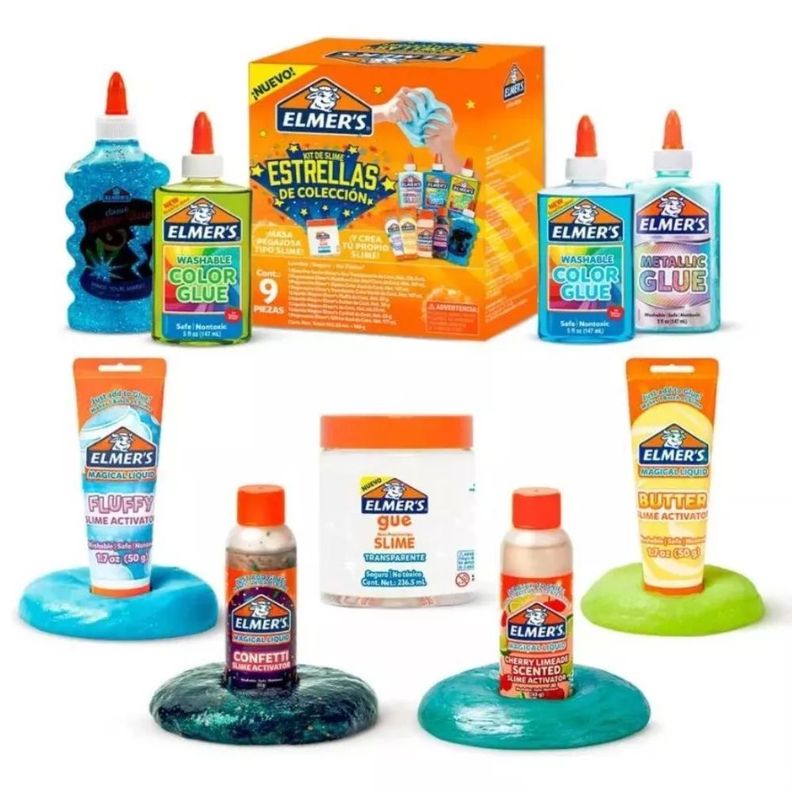 Kit de Slime Elmers Estrellas de Coleccion 9 Piezas-1