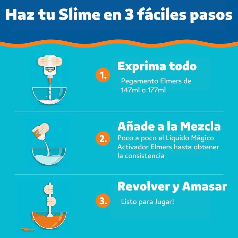 Kit de Slime Elmers Estrellas de Coleccion 9 Piezas-3