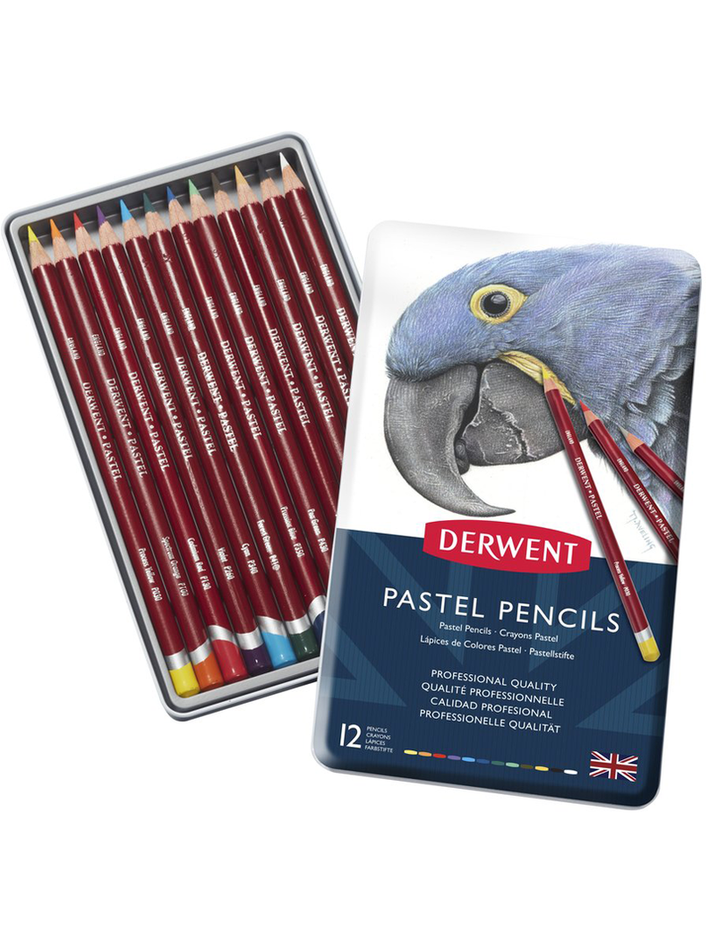Lápices Pastel Derwent Set 12 Colores-0