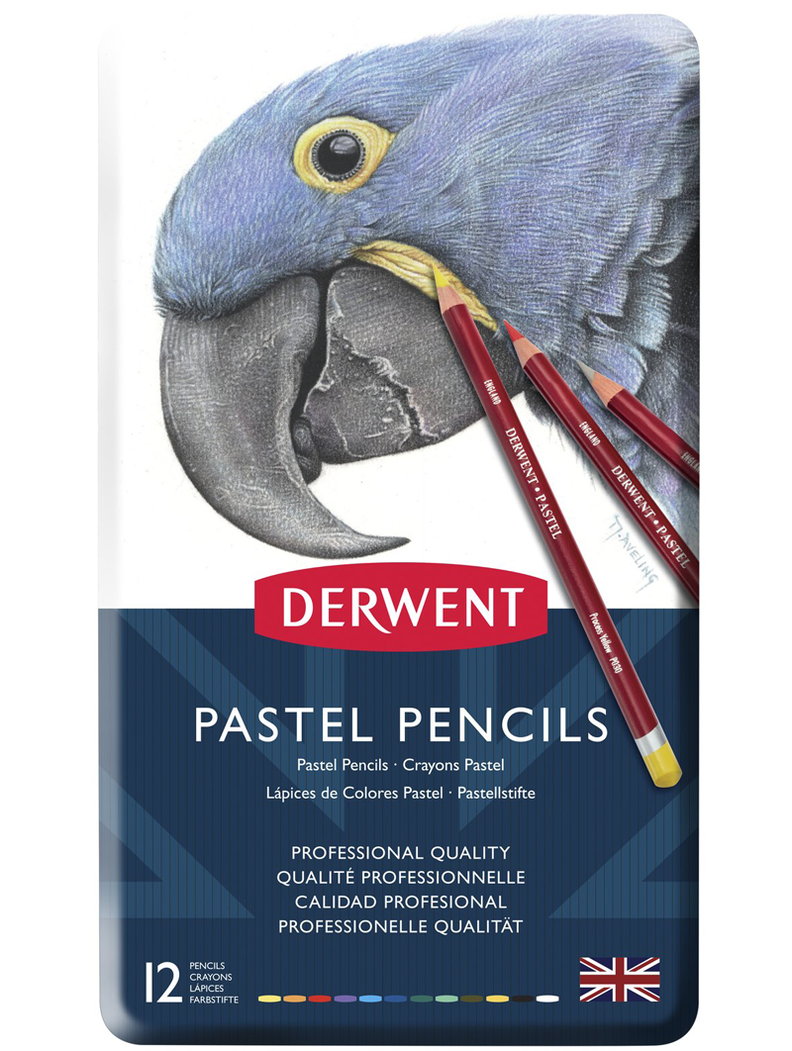 Lápices Pastel Derwent Set 12 Colores-1