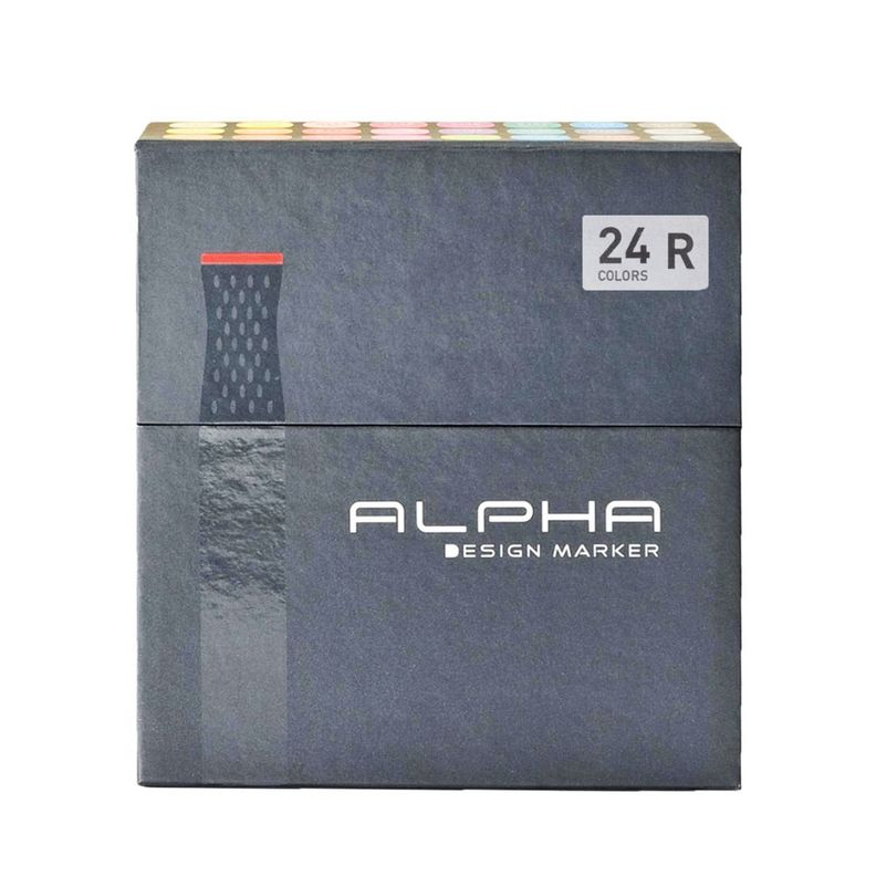 Marcadores Alpha Design Set R 24 Colores-0