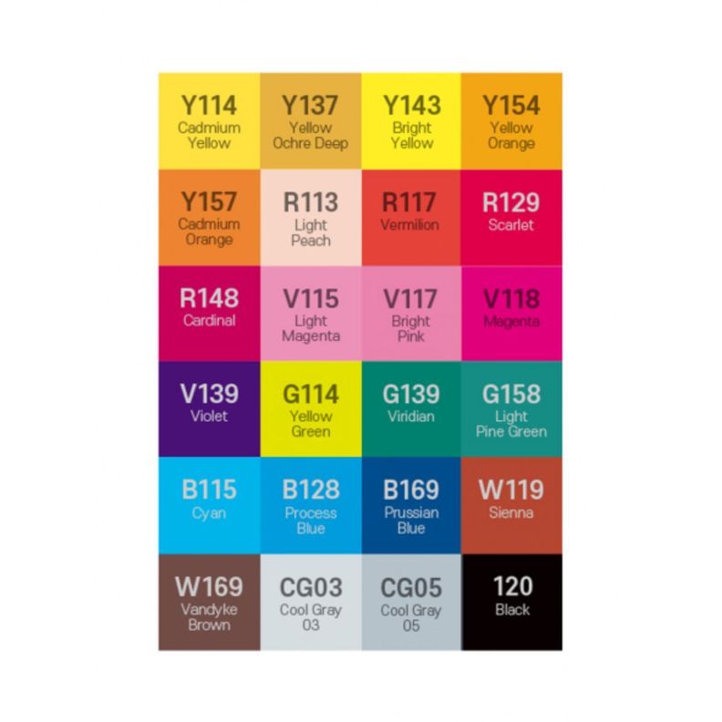 Marcadores Alpha Design Set R 24 Colores-2