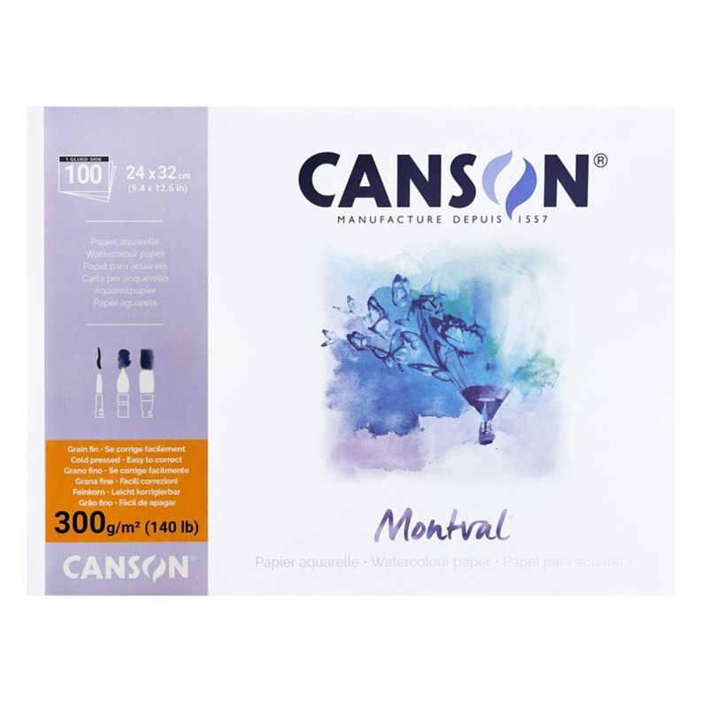 Block Papel Acuarela Montval Maxi Pack 300 gr.-1