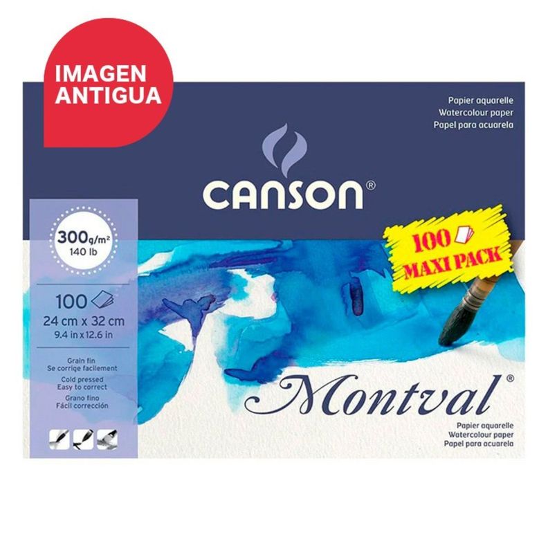 Block Papel Acuarela Montval Maxi Pack 300 gr.-2
