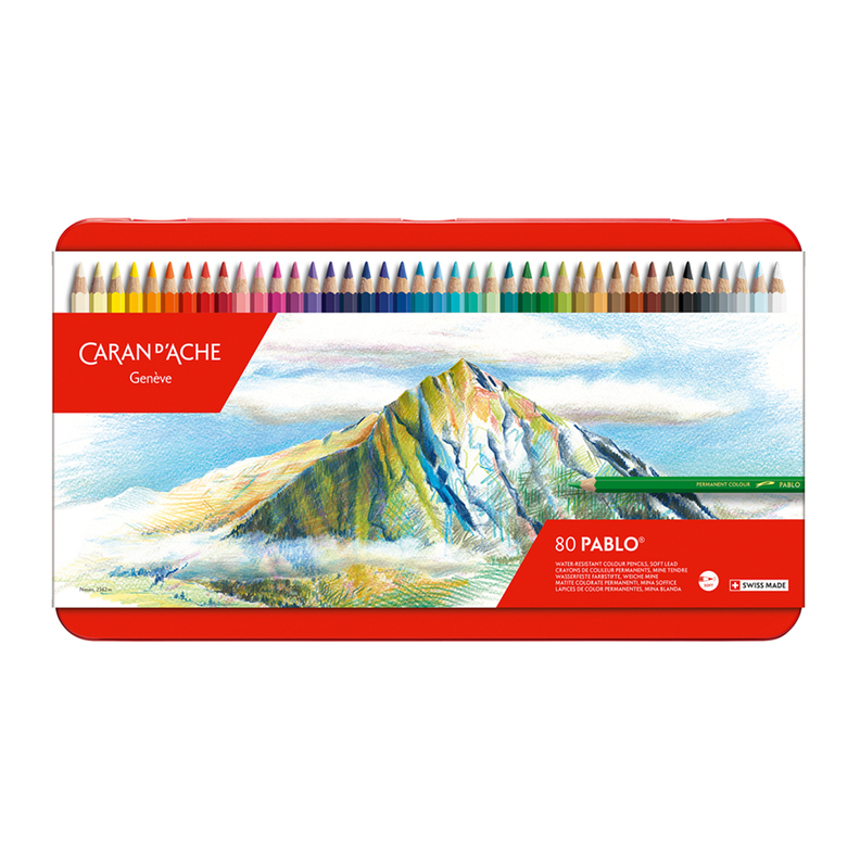 Lápices de Colores Pablo Caran d Ache Set 80-1